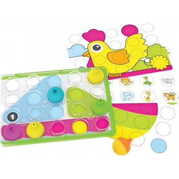 Lalaboom Educational Peg Board 21 Pcs For 18-48 Months 1000-86150 4897067861509
