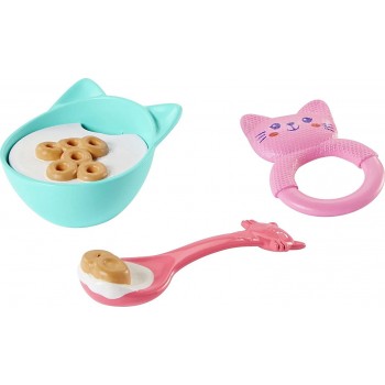 Mattel My Garden Baby Snack And Snuggle Kitten Interactive Hot Pink Doll HHP29 194735073764