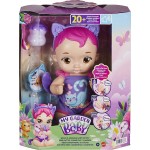 Mattel My Garden Baby Snack And Snuggle Kitten Interactive Hot Pink Doll HHP29 194735073764
