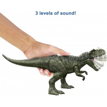 Mattel Jurassic World Camp Cretaceous Roar Attack Ceratosaurus Δεινοσαυροι Με Κινουμενα Μελη, Λειτουργια Επιθεσης και Ηχους GWD0