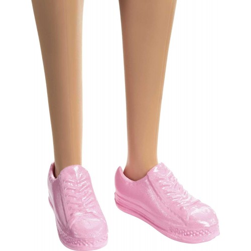 Mattel Barbie It Takes Two Malibu Roberts Doll Blonde Wearing Rainbow Shirt, Denim Skirt And Shoes HGT13 194735056996