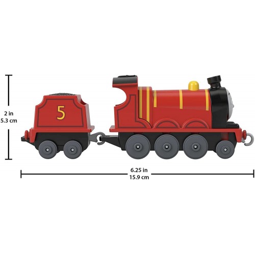 Mattel Thomas And Friends Die-Cast Push-Along James Toy Train Engine For Preschool Kids Ages 3+ HFX91 / HDY62 194735035434