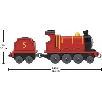 Mattel Thomas And Friends Die-Cast Push-Along James Toy Train Engine For Preschool Kids Ages 3+ HFX91 / HDY62 194735035434