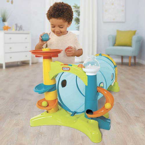 Little Tikes Learn And Play 2-In-1 Activity Tunnel With Ball Drop Game, Windows, Silly Sounds, Music, Accessories 658365EUC 0507