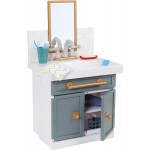 Little Tikes First Bathroom Appliances Έπιπλο Νιπτήρας Μπάνιου με 12 Αξεσουάρ Μπάνιου 657771EUC 050743657771