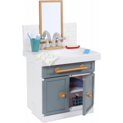 Little Tikes First Bathroom Sink With Real Working Faucet Pretend Play For Kids, 12 Bathroom Accessories 657771EUC 050743657771