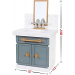 Little Tikes First Bathroom Appliances Έπιπλο Νιπτήρας Μπάνιου με 12 Αξεσουάρ Μπάνιου 657771EUC 050743657771