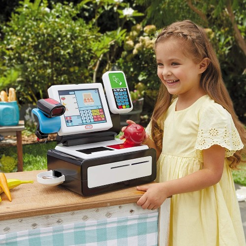 Little Tikes First Self-Checkout Stand Realistic Cash Register 656163EUC 050743656163