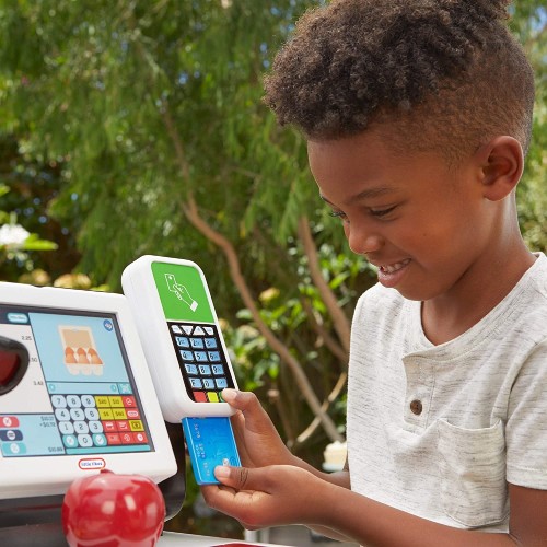 Little Tikes First Self-Checkout Stand Realistic Cash Register 656163EUC 050743656163