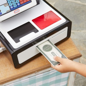 Little Tikes First Self-Checkout Stand Realistic Cash Register 656163EUC 050743656163