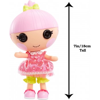 MGA Entertainment Lalaloopsy Littles Doll- Trinket Sparkles And Pet Yarn Ball Kitten, 7 Princess Doll With Pink Outfit And Acces