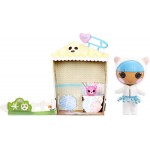 MGA Entertainment Lalaloopsy Littles Doll Bundles Snuggle Stuff And Pet Yarn Ball Bear, 7 Winter Doll With Blue/White Outfit And