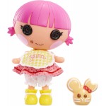 MGA Entertainment Lalaloopsy Littles Doll Sprinkle Spice Cookie And Pet Cookie Mouse, 7 Baker Doll With Pink/Yellow Outfit And A