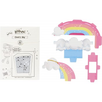 MGA Entertainment Lalaloopsy Doll Cloud E. Sky And Pet Poodle, 13 Angel Doll With White Hair, Halo, Wings, Pink Outfit And Acces