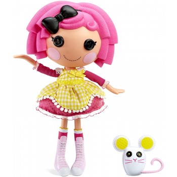 MGA Entertainment Lalaloopsy Doll- Crumbs Sugar Cookie Και Pet Mouse, 13 "Κούκλα Αρτοποιίας Με Ροζ Μαλλιά, Ροζ Και Κίτρινο Στολή