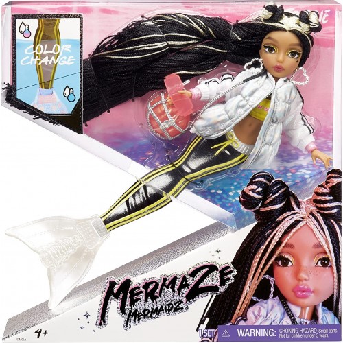 MGA Entertainment Mermaze Mermaidz - Jordie - Mermaid Fashion Doll With Colour Change 580836EUC 035051580836
