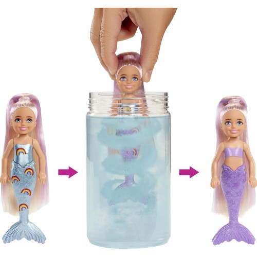 Mattel Barbie Chelsea Color Reveal Mermaid HCC75 194735007325