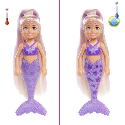 Mattel Barbie Chelsea Color Reveal Mermaid HCC75 194735007325