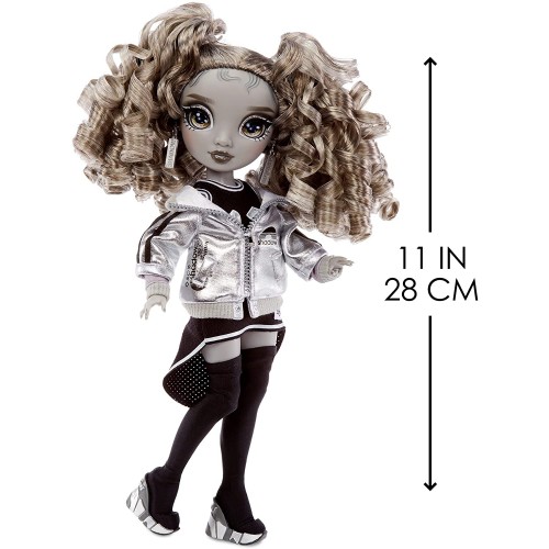 MGA Entertainment Rainbow High Shadow Series 1 Nicole Steel- Grayscale Fashion Doll 583585EUC 035051583585