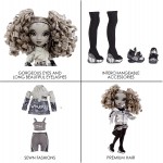MGA Entertainment Rainbow High Shadow Series 1 Nicole Steel- Grayscale Fashion Doll 583585EUC 035051583585