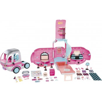 MGA Entertainment LOL Surprise OMG Glamper Fashion Camper Doll Playset With 55+ Surprises, Fully-Furnished With Light Up Pool 57