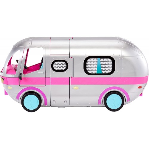 MGA Entertainment LOL Surprise OMG Glamper Fashion Camper Doll Playset With 55+ Surprises, Fully-Furnished With Light Up Pool 57