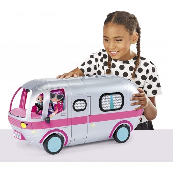 MGA Entertainment LOL Surprise OMG Glamper Fashion Camper Doll Playset With 55+ Surprises, Fully-Furnished With Light Up Pool 57