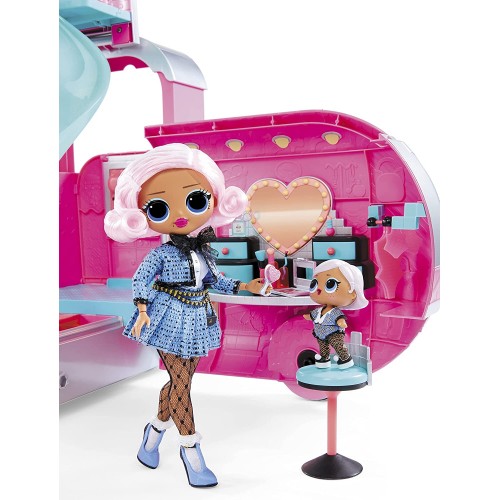 MGA Entertainment LOL Surprise OMG Glamper Fashion Camper Doll Playset With 55+ Surprises, Fully-Furnished With Light Up Pool 57
