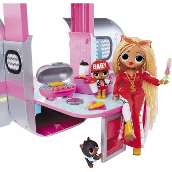 MGA Entertainment LOL Surprise OMG Glamper Fashion Camper Doll Playset With 55+ Surprises, Fully-Furnished With Light Up Pool 57