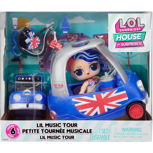 MGA Entertainment L.O.L. Surprise! O.M.G. House Of Surprises Lil Music Tour Playset With Cheeky Babe Collectible Doll And 8 Surp