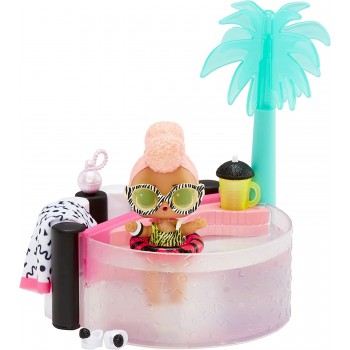 MGA Entertainment LOL Surprise OMG House Of Surprises Hot Tub Playset With Yacht B.B. Collectible Doll And 8 Surprises 580232EUC