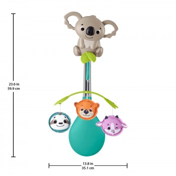 Mattel Φορητό Περιστρεφόμενο Με Ζωάκια - 3 Σε 1 HGB90 194735047741
