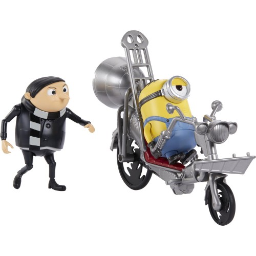 Mattel MNS Figure Set of 2 With Accessories Movie Moments Pedal Power Gru GMF14 / GMF15 887961853179