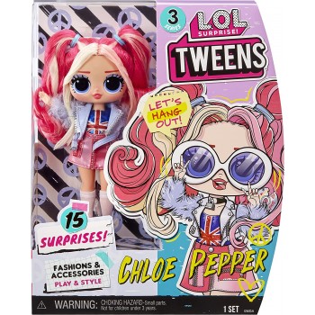MGA Entertainment LOL Surprise Tween Series 3 Fashion Doll Chloe Pepper With 15 Surprises 584056EUC 035051584056