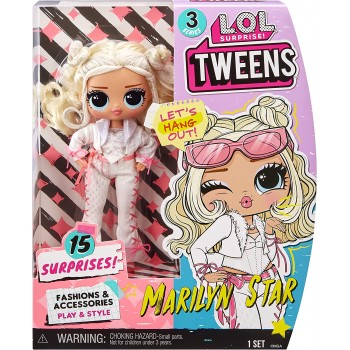 MGA Entertainment LOL Surprise Tween Series 3 Fashion Doll Marilyn Star With 15 Surprises 584063EUC 035051584063
