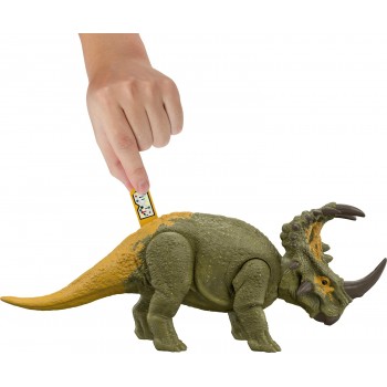 Mattel Jurassic World Νεοι Δεινοσαυροι Με Κινουμενα Μελη, Λειτουργια Επιθεσης & Ηχους Roar Strikers Sinoceratops  HDX17 / HDX43 