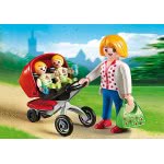 Playmobil Μαμά Με Δίδυμα Και Καροτσάκι 5573 4008789055736