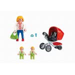 Playmobil Μαμά Με Δίδυμα Και Καροτσάκι 5573 4008789055736
