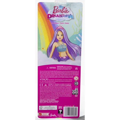 Mattel NEW Barbie Gorgon (Purple Hair) With Blue & Purple Ombre Mermaid Tail and Tiara HGR08 / HGR10 194735055821