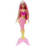 Mattel Νεα Barbie Γοργονα (Pink Hair) With Pink & Yellow Ombre Mermaid Tail and Tiara HGR08 / HGR11 194735055852