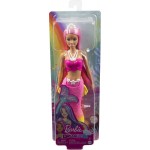 Mattel NEW Barbie Gorgon (Pink Hair) With Pink & Yellow Ombre Mermaid Tail and Tiara HGR08 / HGR11 194735055852