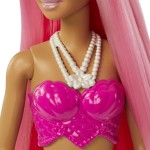 Mattel Νεα Barbie Γοργονα (Pink Hair) With Pink & Yellow Ombre Mermaid Tail and Tiara HGR08 / HGR11 194735055852