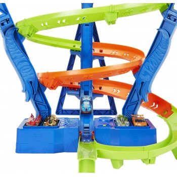 Mattel Hot Wheels Crash Spiral Speed Crash Πίστα Τεράστιο Σπιράλ HGV67 194735058310