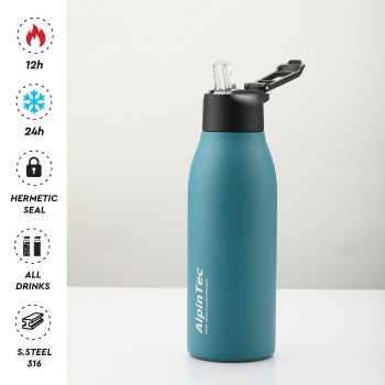 AlpinTec Θερμός 600Ml Fellow (Cyan) TH-600CI 4891321282031
