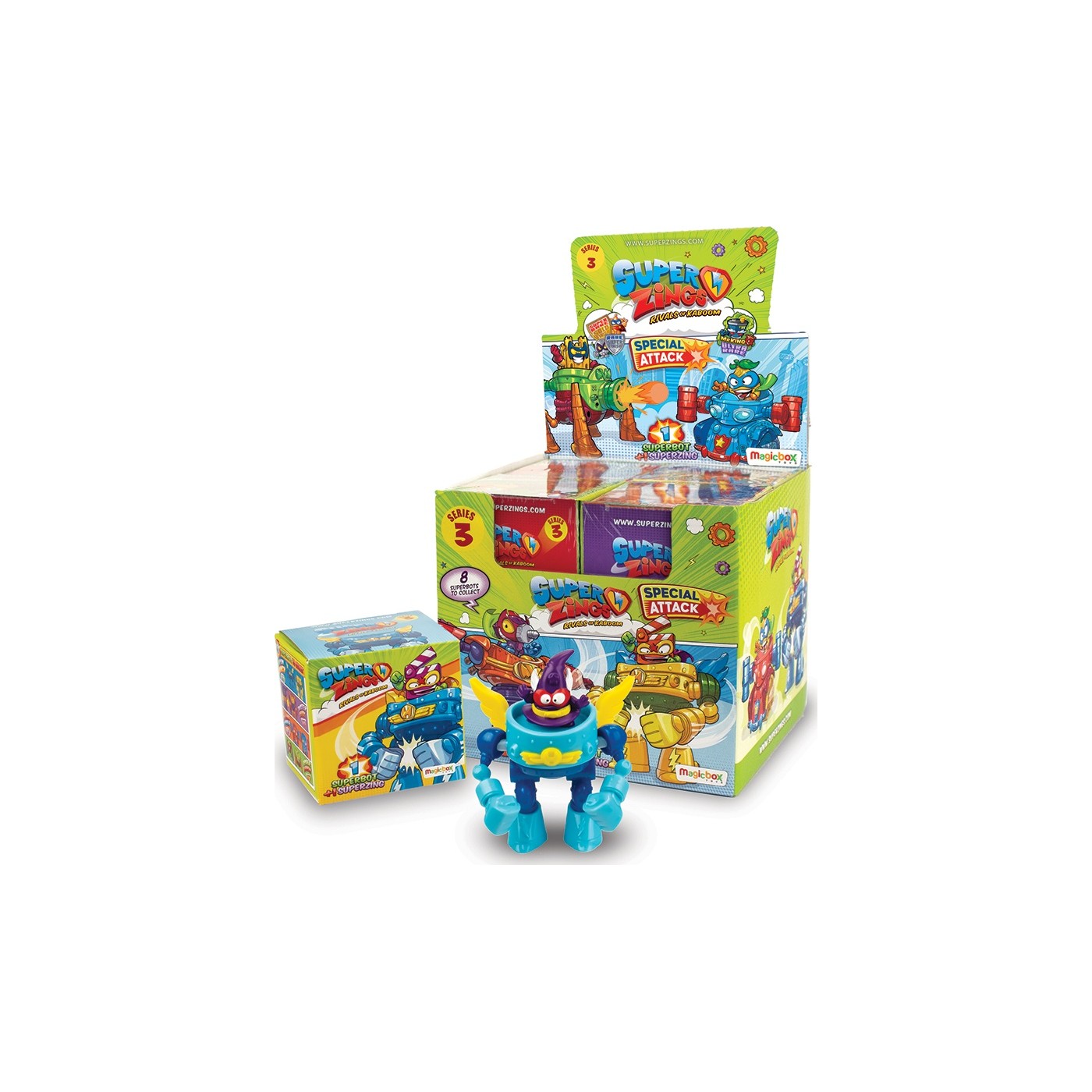 As company Superzings Series 3 Superbot With Collectible Figure For ...