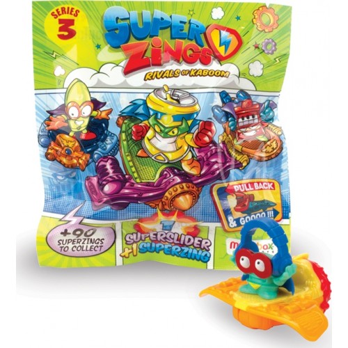 As company Superzings Series 3 Superslider With Collectible Figure For ...