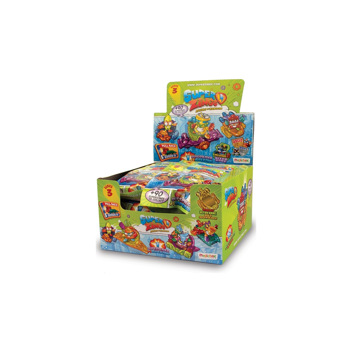 As company Superzings Series 3 Superslider With Collectible Figure For ...