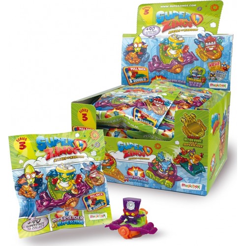 As company Superzings Series 3 Superslider With Collectible Figure For ...