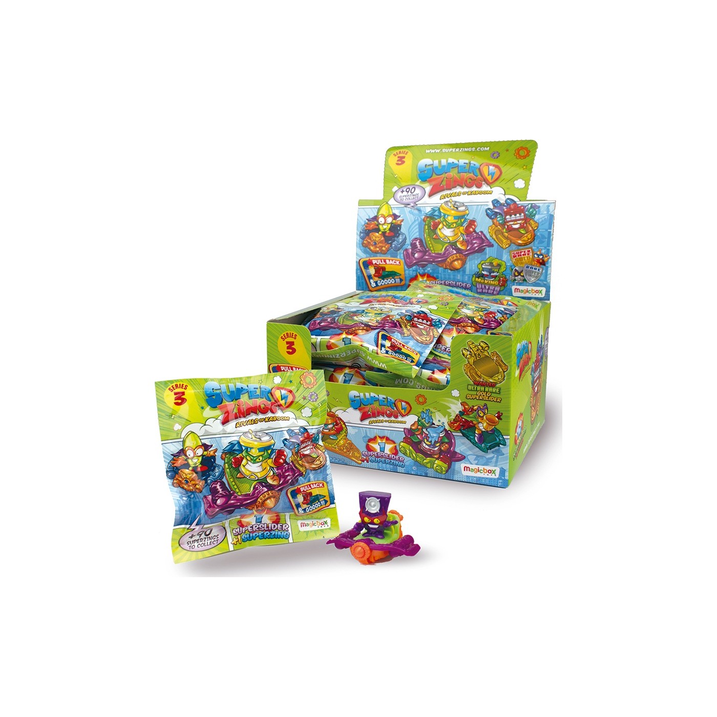 As company Superzings Series 3 Superslider With Collectible Figure For ...