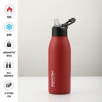 AlpinTec Thermos 600Ml Fellow (Red) TH-600RD 4891321282048